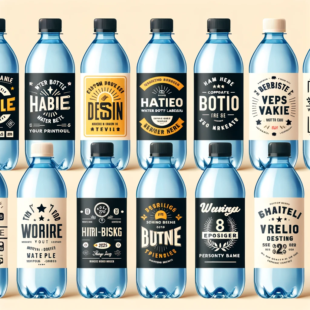 Custom Water Bottle Labels Versatile Stylish Print Charming Custom Water Bottle Labels Versatile Stylish Print Charming